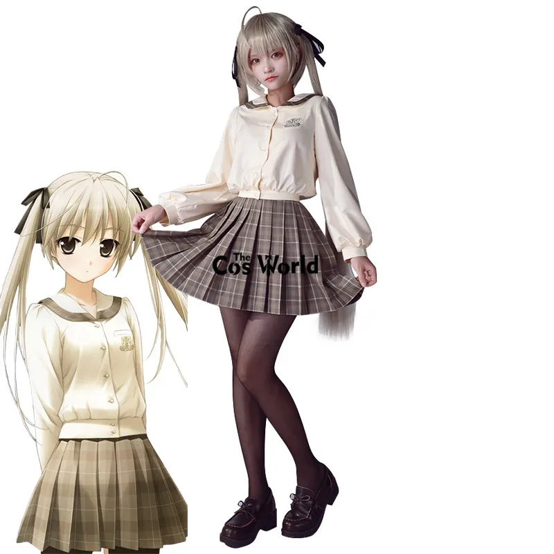 

Yosuga no Sora Kasugano Sora JK School Unifiorm Sailor Suit Outfit Anime Cosplay Costumes