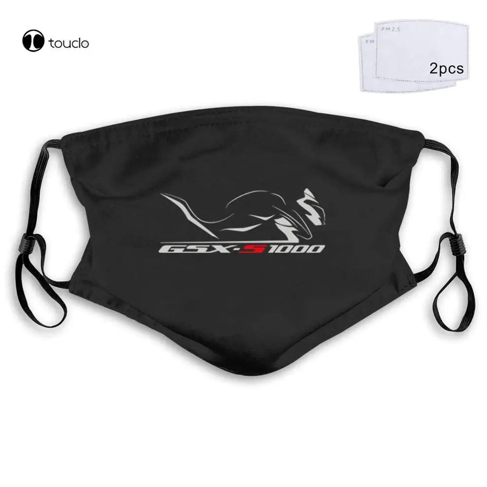 Gsx-S 1000 Motorcycle Suz Fans  Gsxs Men  Face Mask Filter Pocket Cloth Reusable Washable