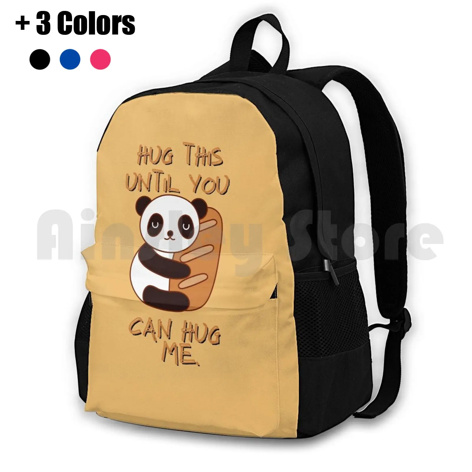 Hug This Panda Until You Can Hug Me Outdoor Hiking Backpack Riding Climbing Sports Bag Hug This Until You Can Hug Me Panda