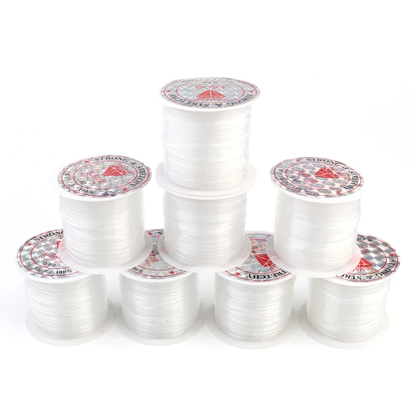 0.2-0.6mm Fishing Line For Beads Wire Clear Non-Stretch Nylon String Beading Cord Thread For Jewelry Making Supply Wholesale