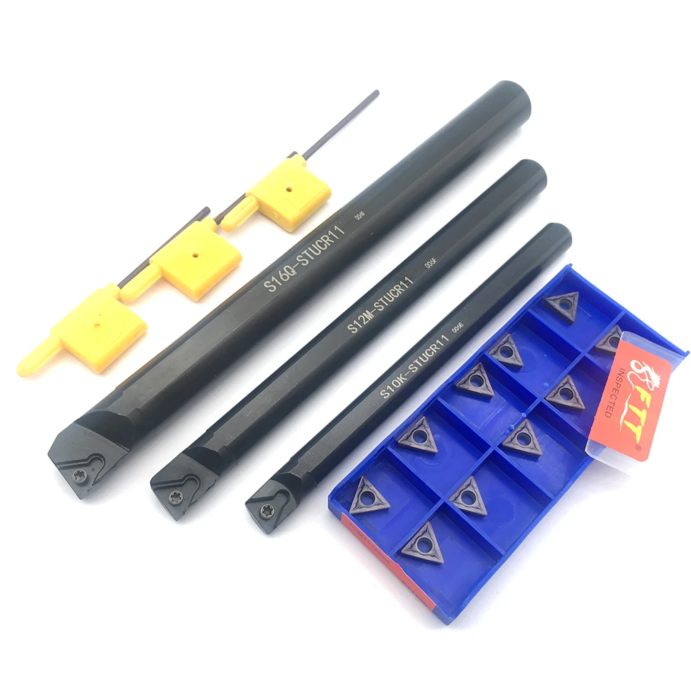 S10K-STUCR11 S12M-STUCR11 S16Q-STUCR11 95 degree spiral Turning Tool Holder Boring Bar + 10PCS TCMT110204 FT1125 Carbide insert