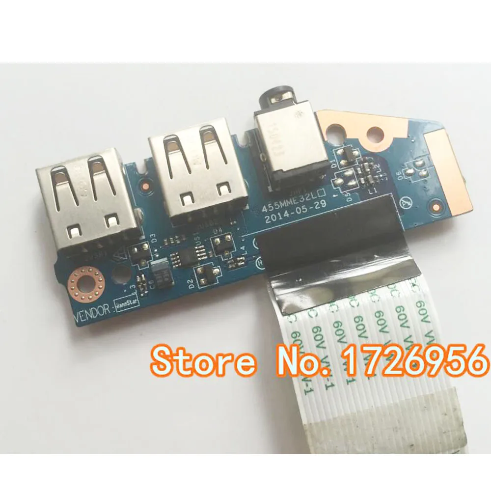 Original For HP 450 455 G2 AUDIO USB BOARD LS-B183P 455MME32L NBX0001P400