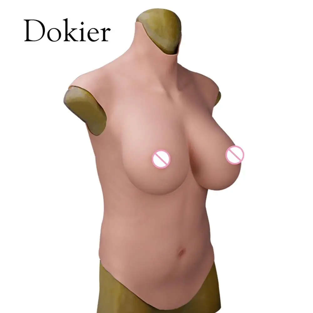 Dokier Crossdresser Realistic Silicone Breast Forms Fake Boobs Plate Enhancer Tits Shemale Transgender Drag Queen Crossdressing