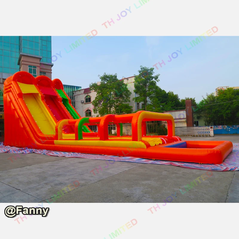 20x6x6m tall giant Inflatable Water Slide with pool high quality pool slide for kids and adults