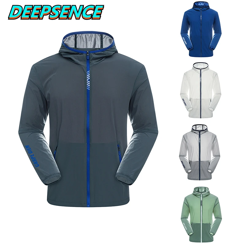 

Men Sun Protection Jacket Summer Thin Breathable Ice Silk Quick Drying Clothing Men Outdoor Fishing Sports Jacket Men Women