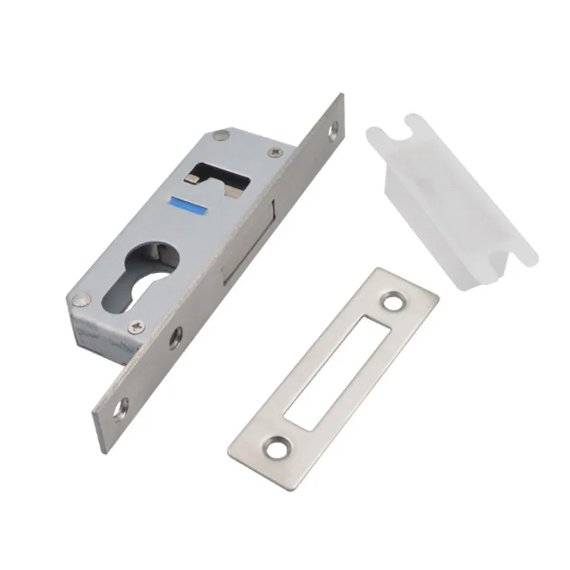 Narrow Door Frame Lock Case Single Tongue Lock Body Compatible with Wooden Iron Glass Doors - Floor Frame Lock Core