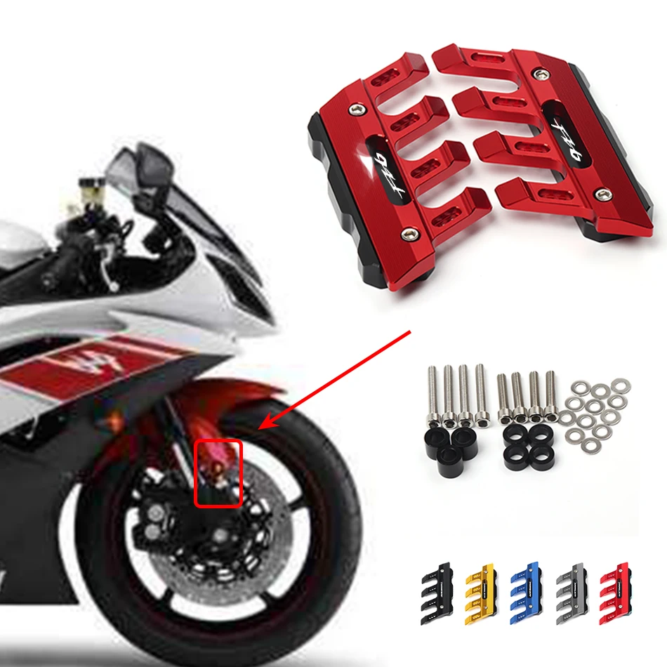 

Motorcycle Front Fender Side Protection Guard Mudguard Sliders For YAMAHA FZ6 FZ-6 Accessories universal