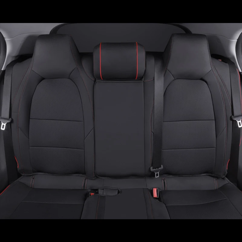 Customized Nappa Leather Car Seat Covers Set for Mercedes Benz GLA 180 200 CLA 200 220 260 Auto Cushion Protector Accessories