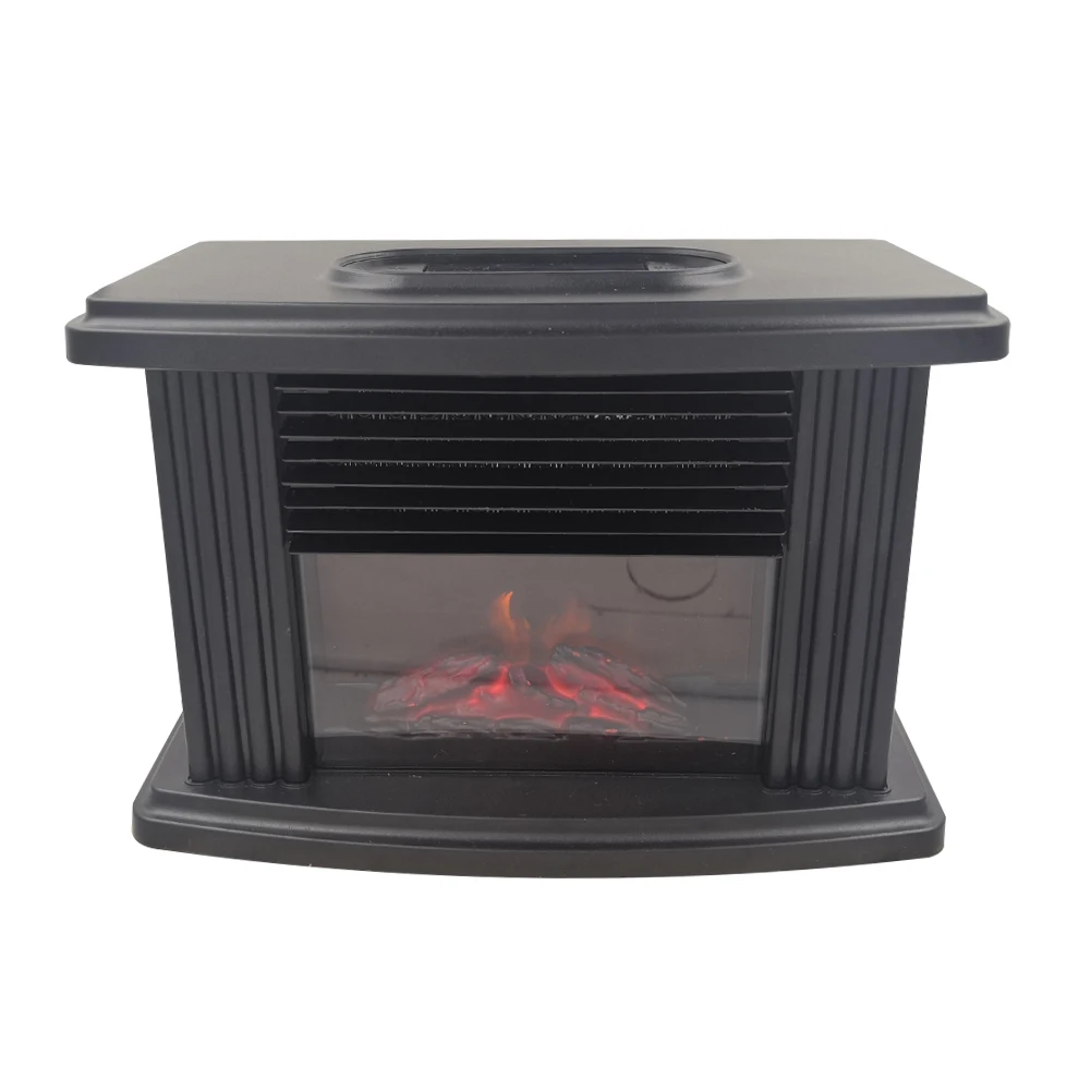 Freestand Electric Fireplace Stove Heater 1000W LED Flame Effect Remote Control Home Office Wall Heating Stove Radiator