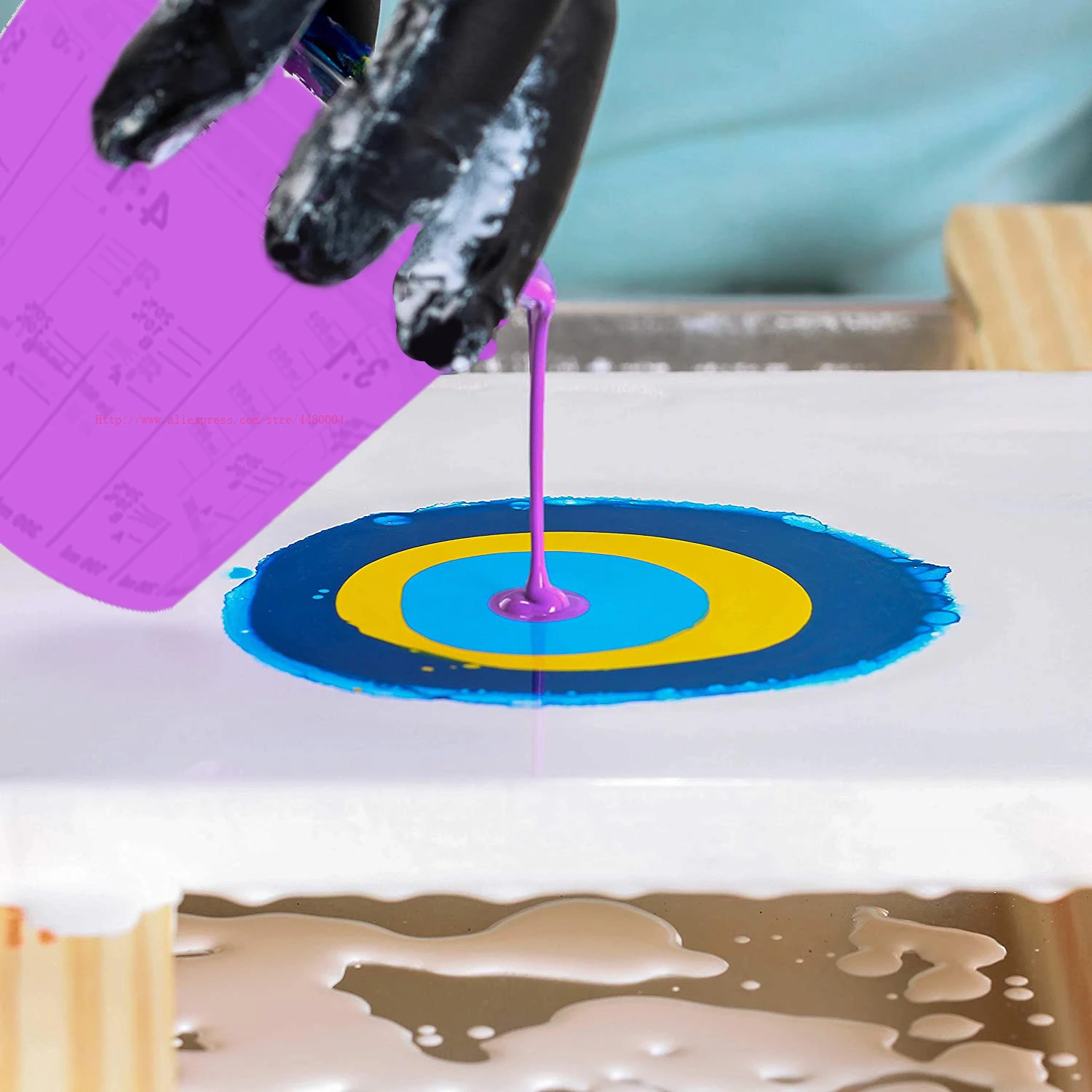Imagem -04 - Copos de Mistura de Tinta Plástica Conjunto de Copo Calibrado Pote para Tintas de Mistura Precisas e Líquidos 300ml 400ml 10 Pcs