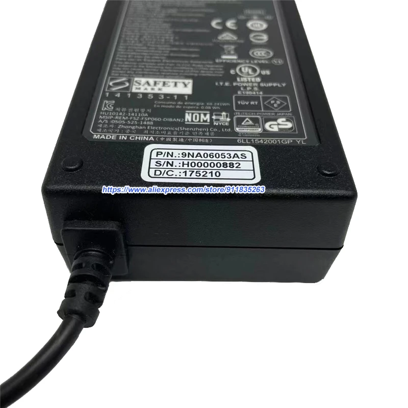 Imagem -06 - para Asustor As202te Lcd Led Monitor Fsp Fsp060-diban2 12v 5a Adaptador de Alimentação Comutação Fsp060-dhav1 Fsp060-dbae1 Fsp060-dbab11