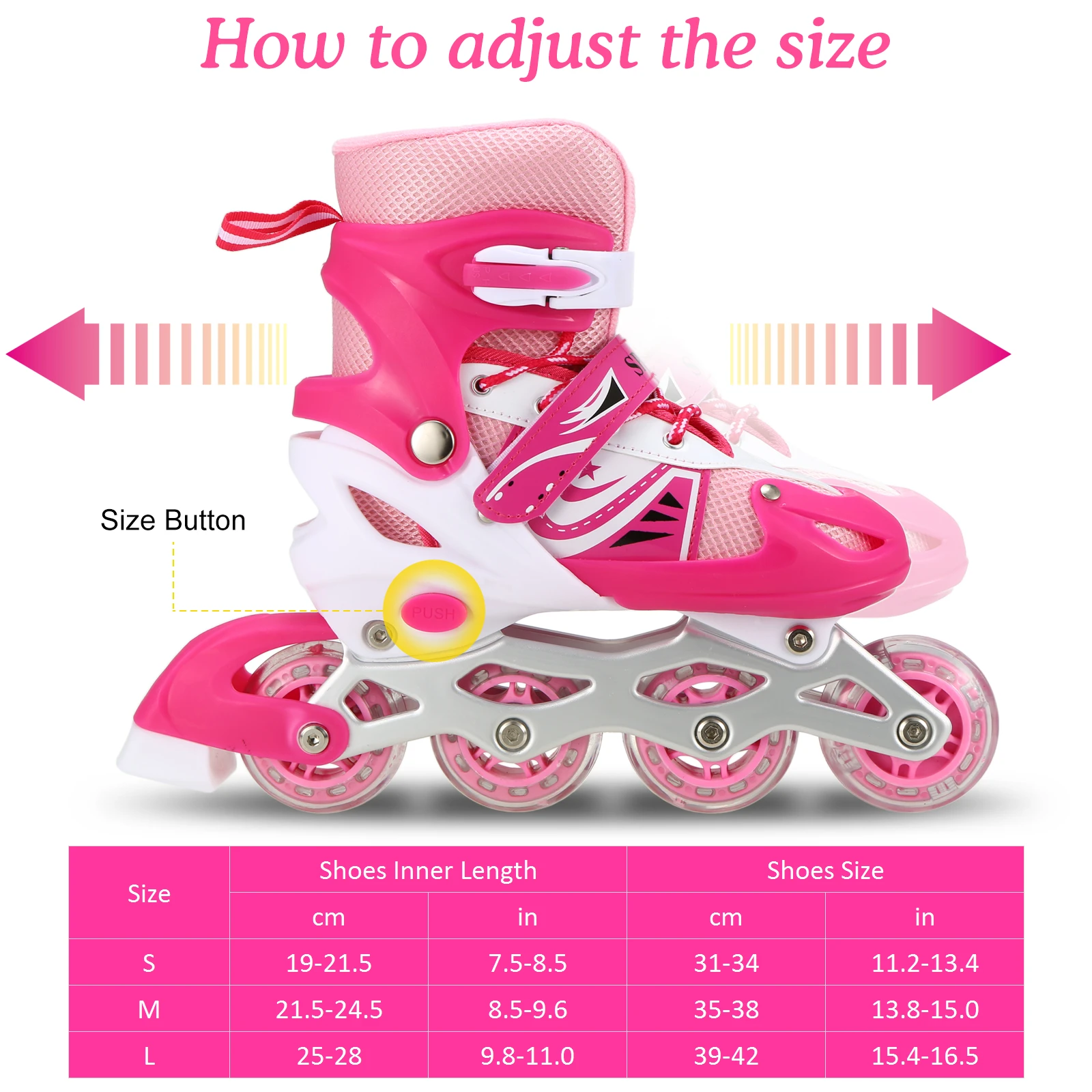 Children Roller Skates Adjustable Inline Skating shoes Outdoor Roller Skates for Boys Girls inline skates Skates child