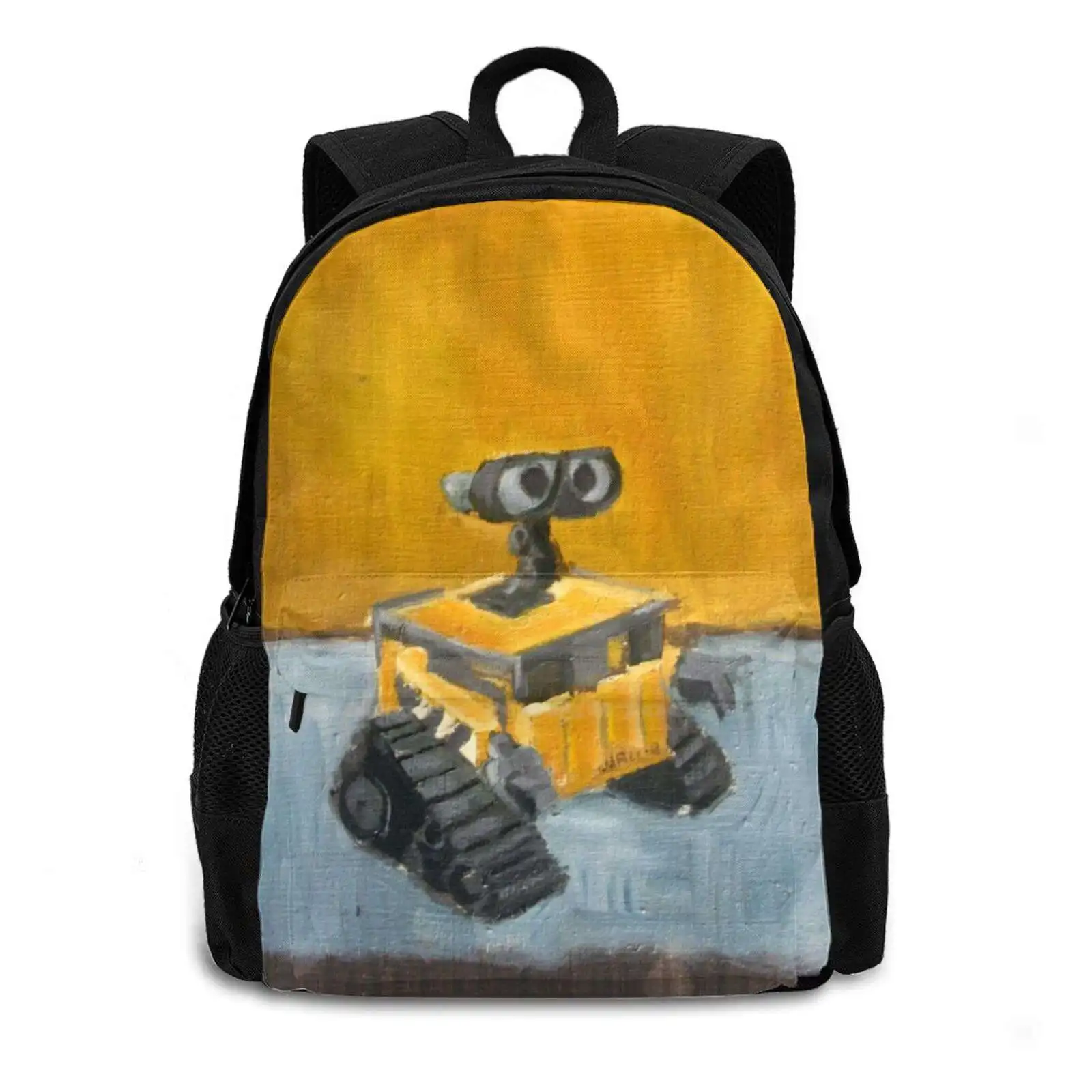 Hot Sale Schoolbag Backpack Fashion Bags Robot Rothko Mark Pixar Orange Blue