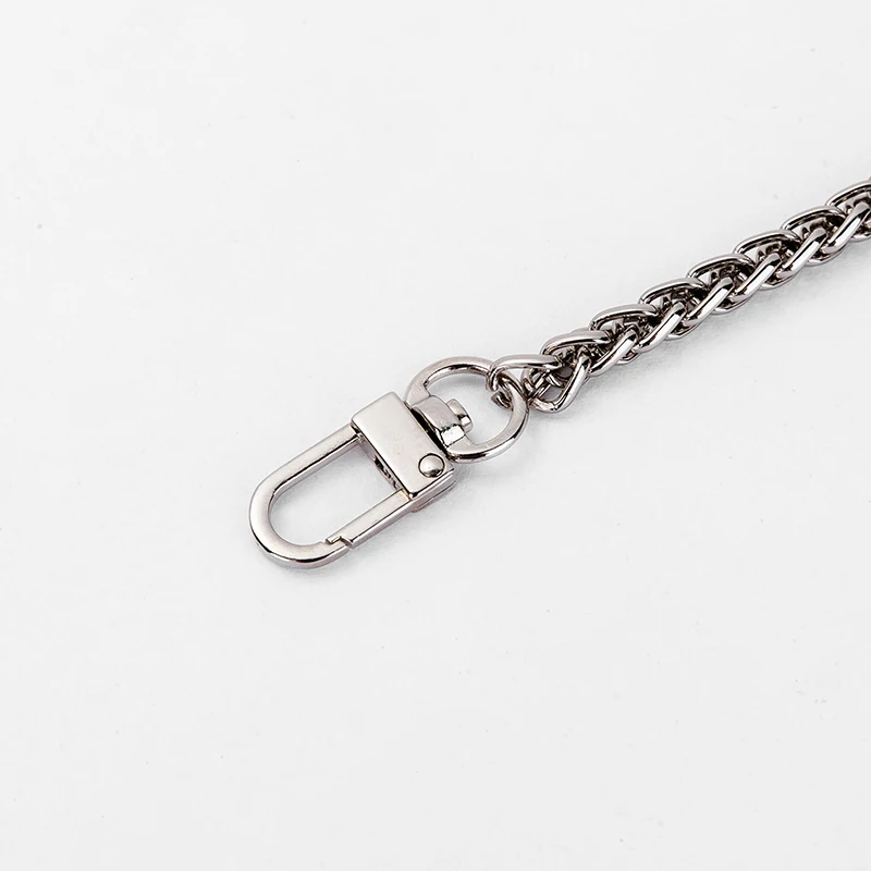 Chain accessories DIY non-fading chain female diagonal shoulder strap chain high-end oblique gold metal flat chain