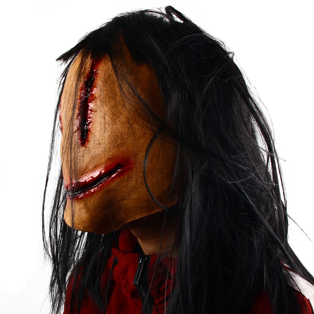 Halloween Horror Fancy Dress Party Mask Bloody Horror Smiley Cosplay Tricky Costume Props