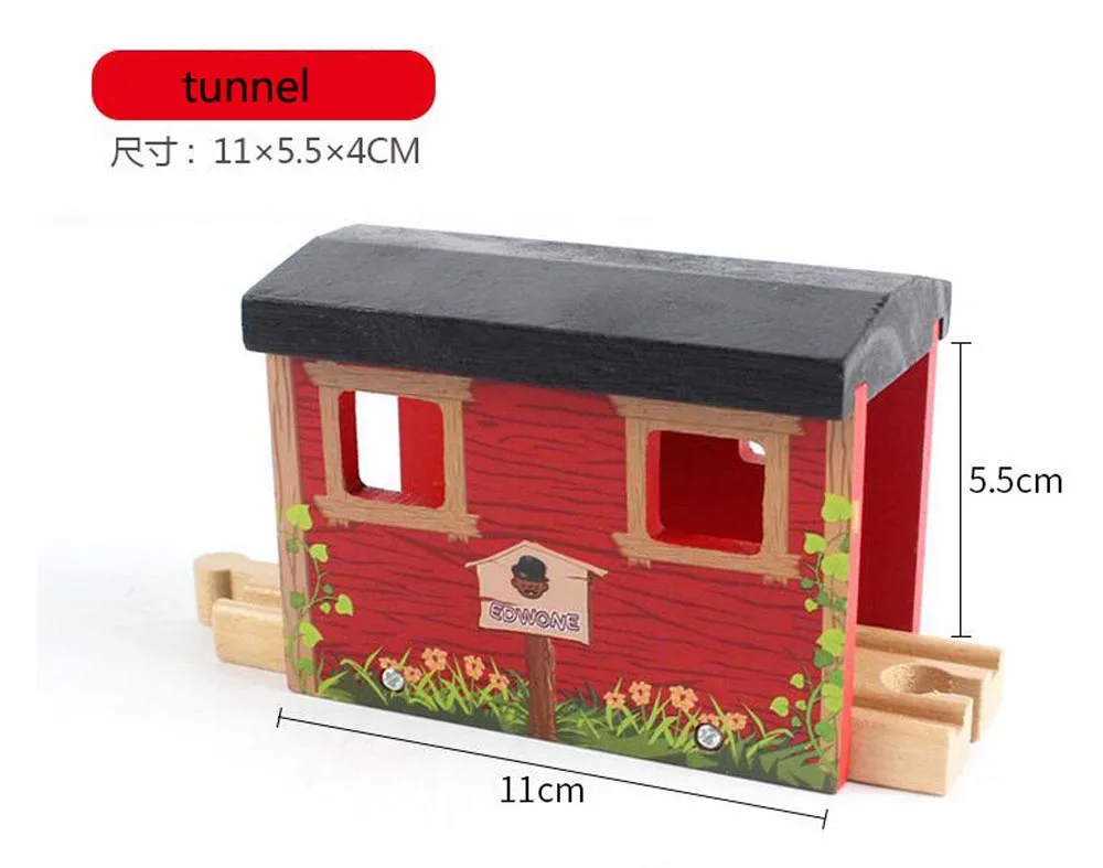 Holz Track Teile Buche Holz Eisenbahn Zug Track Zubehör Fit für Thomas Biro Holz Tracks Spielzeug für Kinder Geschenke – Detail 5