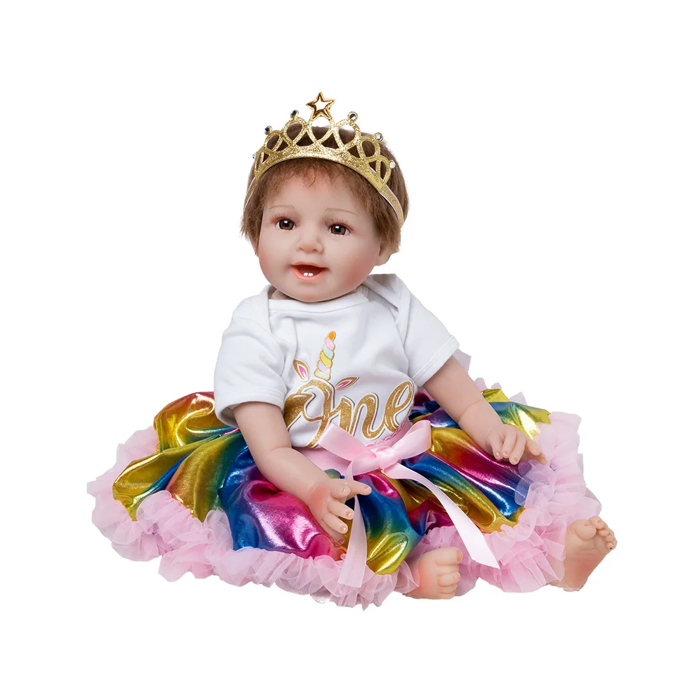 Hoge Kwaliteit Reborn Peuter Prinses Meisje Pop Siliconen Vinyl Schattige Levensechte Baby Bonecas Meisje Bebe Pop Reborn Menina Geschenken