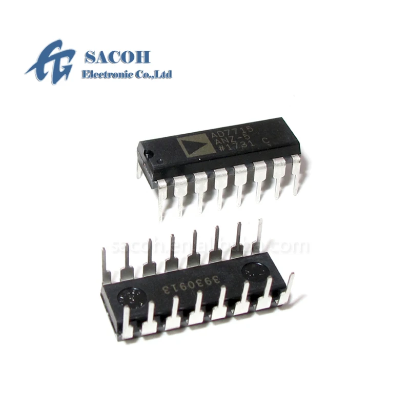 2PCS/lot New Original AD7715ANZ-5 AD7715AN-5 AD7715ANZ-3 AD7715AN-3 AD7715 DIP-16 16-Bit Sigma-Delta ADC