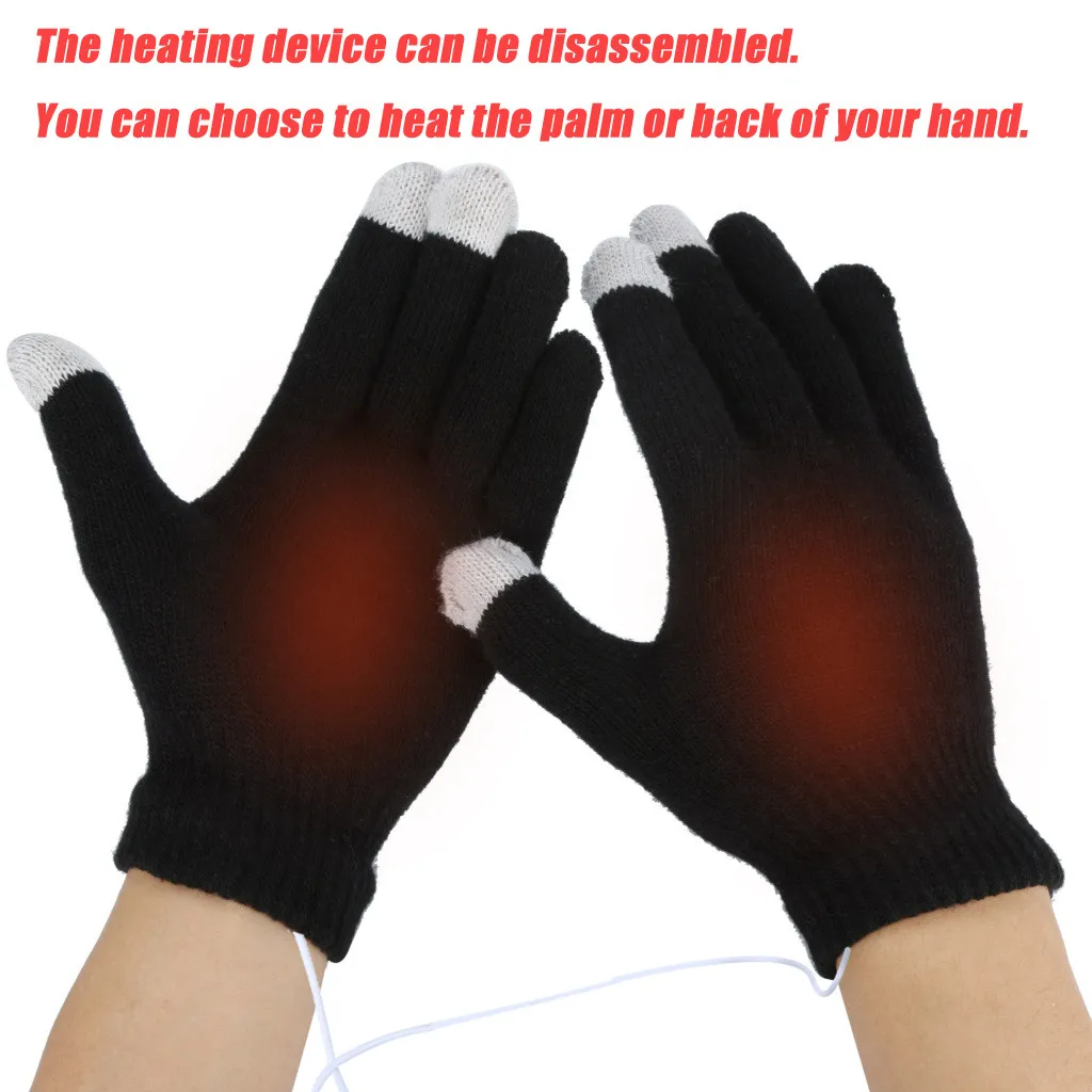 

Men Women Usb Warm Hand Heating Gloves Constant Temperature Portable Soft Wearable Winter Fashion Winter Warm Gloves P5