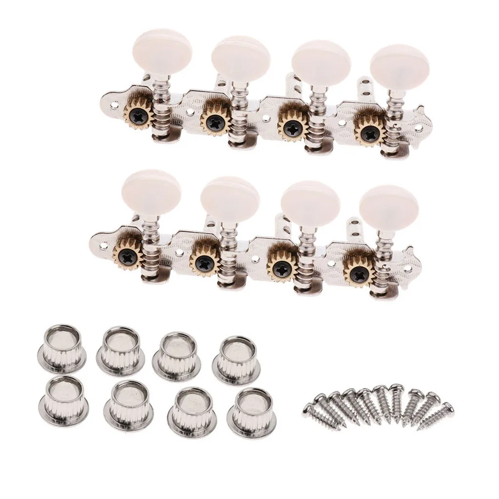 2pcs R+L Mandolin Parts Tuning Pegs Keys Tuners String Machine Heads Set Mandolin Tuning Button Instruments Accessory