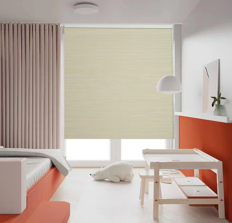 Honeycomb Blinds Blackout Cordless Roller Shades for Windows Nonwoven Thermal Insulating Fabric Window Blinds Custom