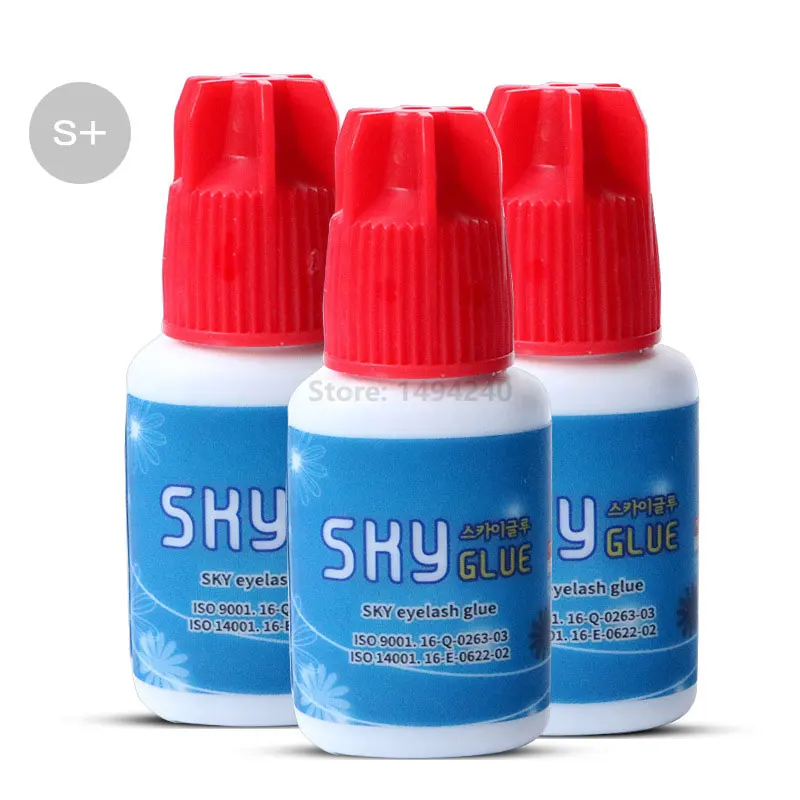 0,5 s trockenen zeit Mächtigsten Schnellste Korea Sky Kleber RA01 für Wimpern Extensions MSDS Kleber 5ml Rote Kappe