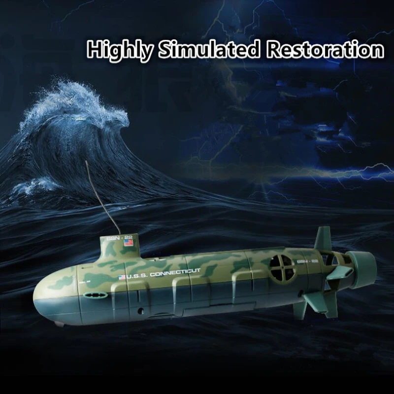 Simulation Submarine Remote Control RC Submarine 6CH Water-Cooled Children's Electric Toy Submarine Model Simulation Battleship