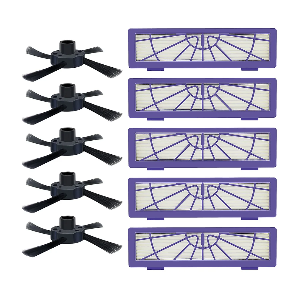 10ピース/ロット交換用hepaフィルターサイドブラシ格好いいbotvac 70e 750 80 85ロボット掃除機掃除機パーツ送料無料