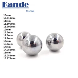 High Quality 10-15 GCR15 Solid ball High precision G10 10 11 12 13 14 15 mm 1PC hardness bearing ball  impact test  No Magnet