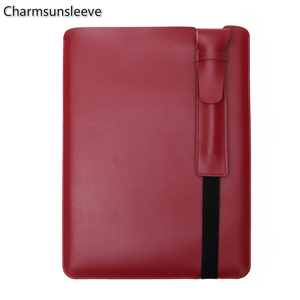 Imagem -05 - Charmsunmanga Capa para Lenovo Yoga Book C930 10.8 Capa de Couro de Microfibra Bolsa para Laptop com Estojo de Caneta