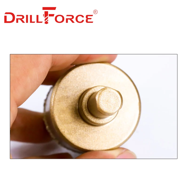 Drillforce Diamond Drill Bit 6-35mm Brazed Core Hole Saw, Performance Hollow Hole Cutter For Glass/Tile/Granite/Marble/Porcelain