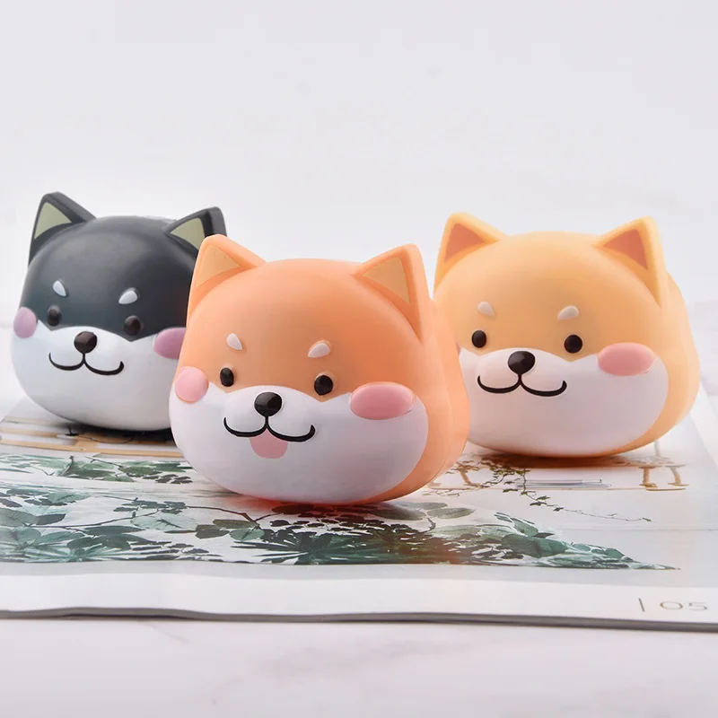 

Lovely Cartoon Jubilant Animals with Mirror Contact Lens Case for Women Gift Portable Kit Holder Lenses Box