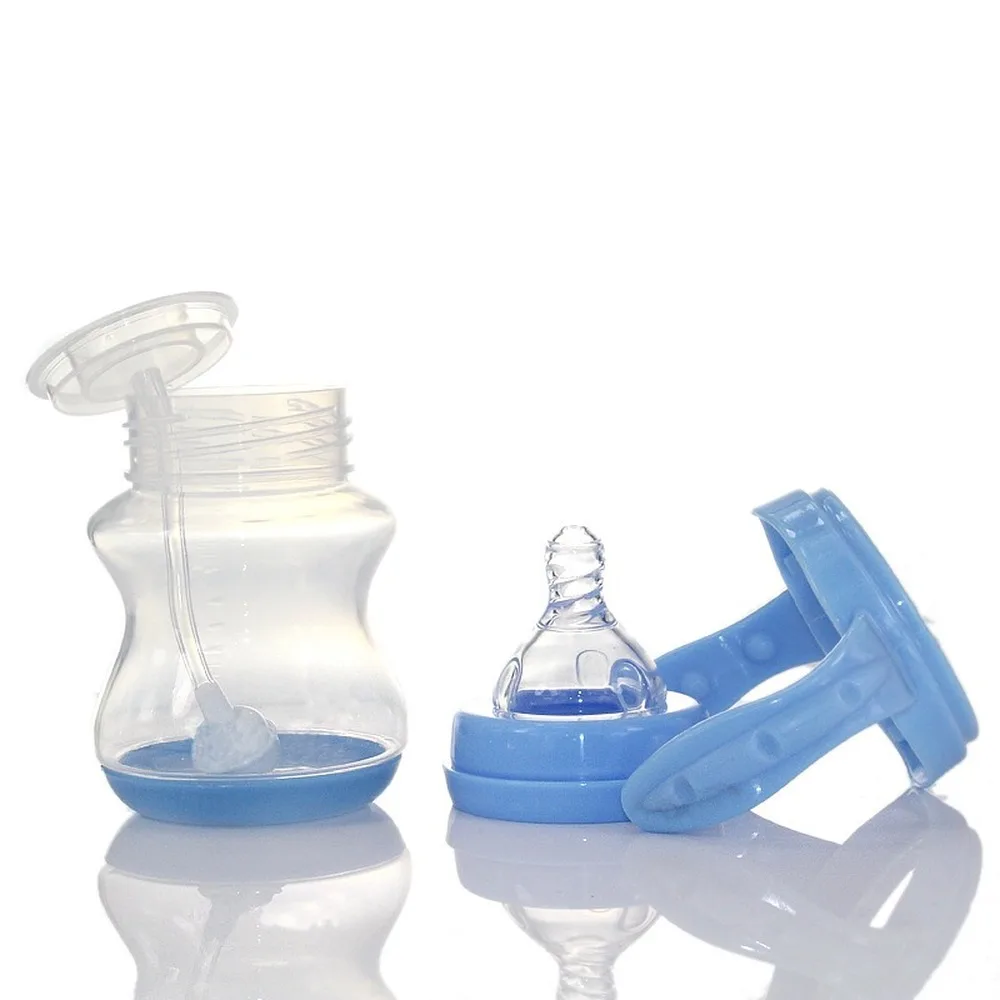 150mL Newborn Children Infant Baby Boy Girl Wide Mouth PP Feeding Bottle Drinking Water Breast-like Feeling