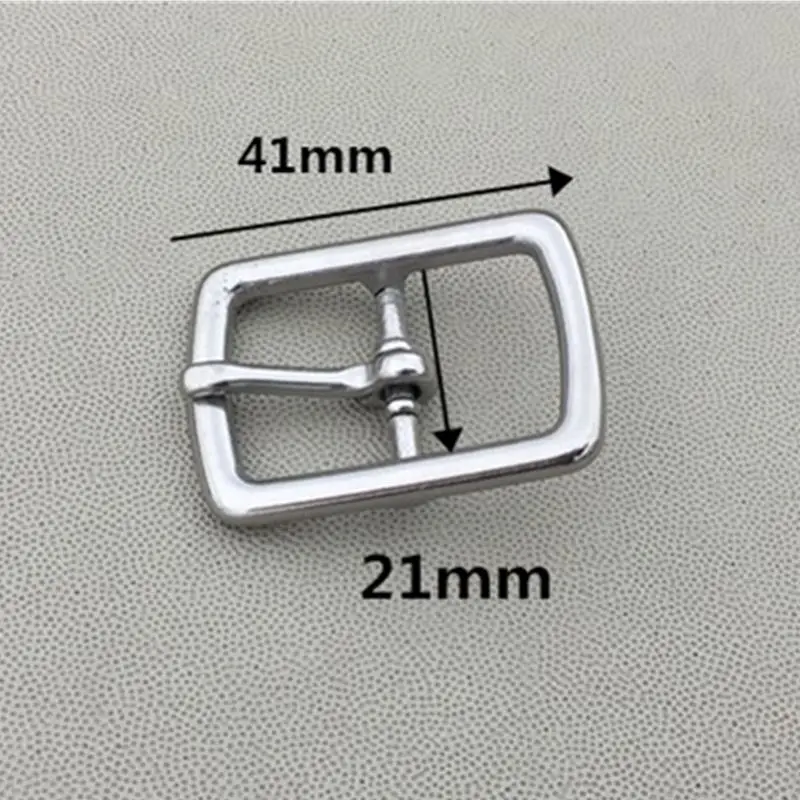 10pcs Strap Buckle Stainless Steel Center Bar Buckles 21mm