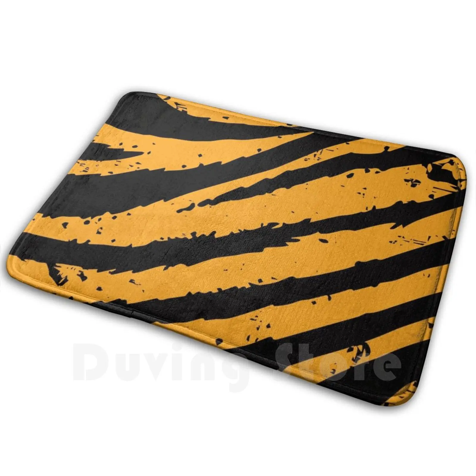 Tiger Print Cloth Face Mat Rug Carpet Anti-Slip Floor Mats Bedroom Carpet Quarantine Face Inhale Breath Oxygen Children Adults