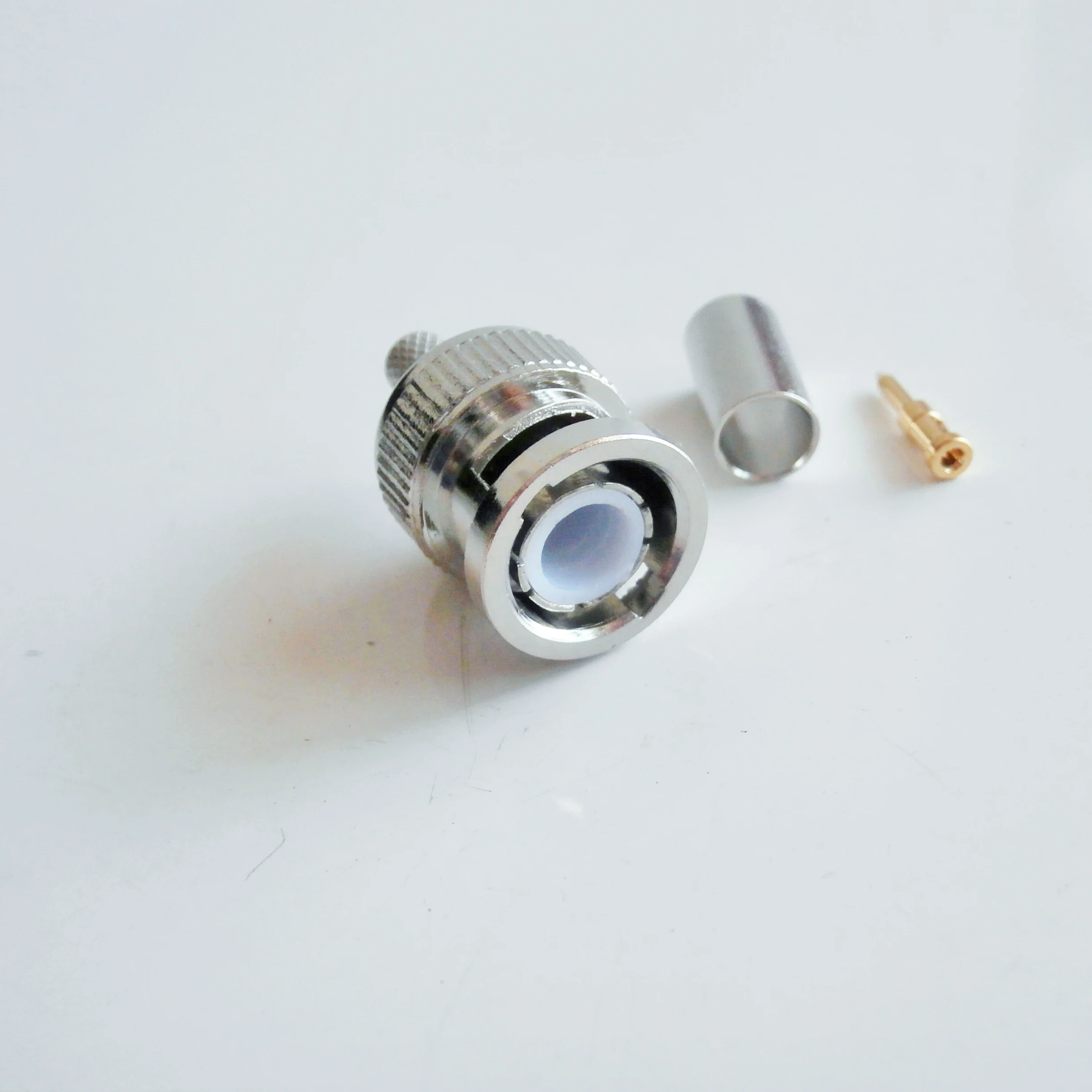 1Pcs Connector BNC Male Plug Crimp RG58 RG142 LMR195 RG400 Cable RF Coaxial