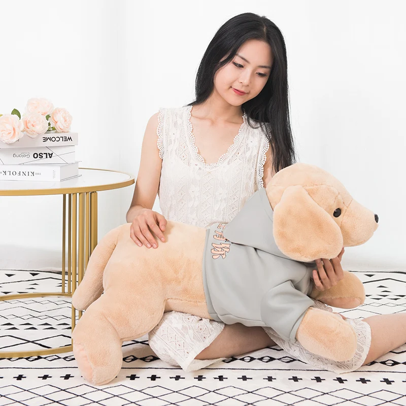 Golden Retriever Plush Toys Stuffed Animal Puppy Doll Soft Labrador Dog Pillow Appease Gifts for Kids Girls Baby Room Decoration