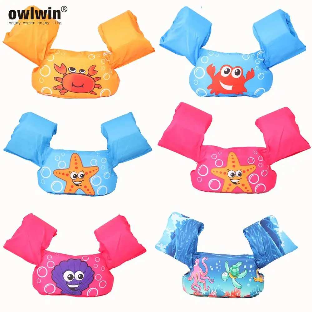 Owlwin puddle jumper costume da bagno per bambini costumi da bagno 14-25KG baby kids Arm ring galleggianti schiuma di sicurezza swim rings giubbotto di salvataggio per bambini