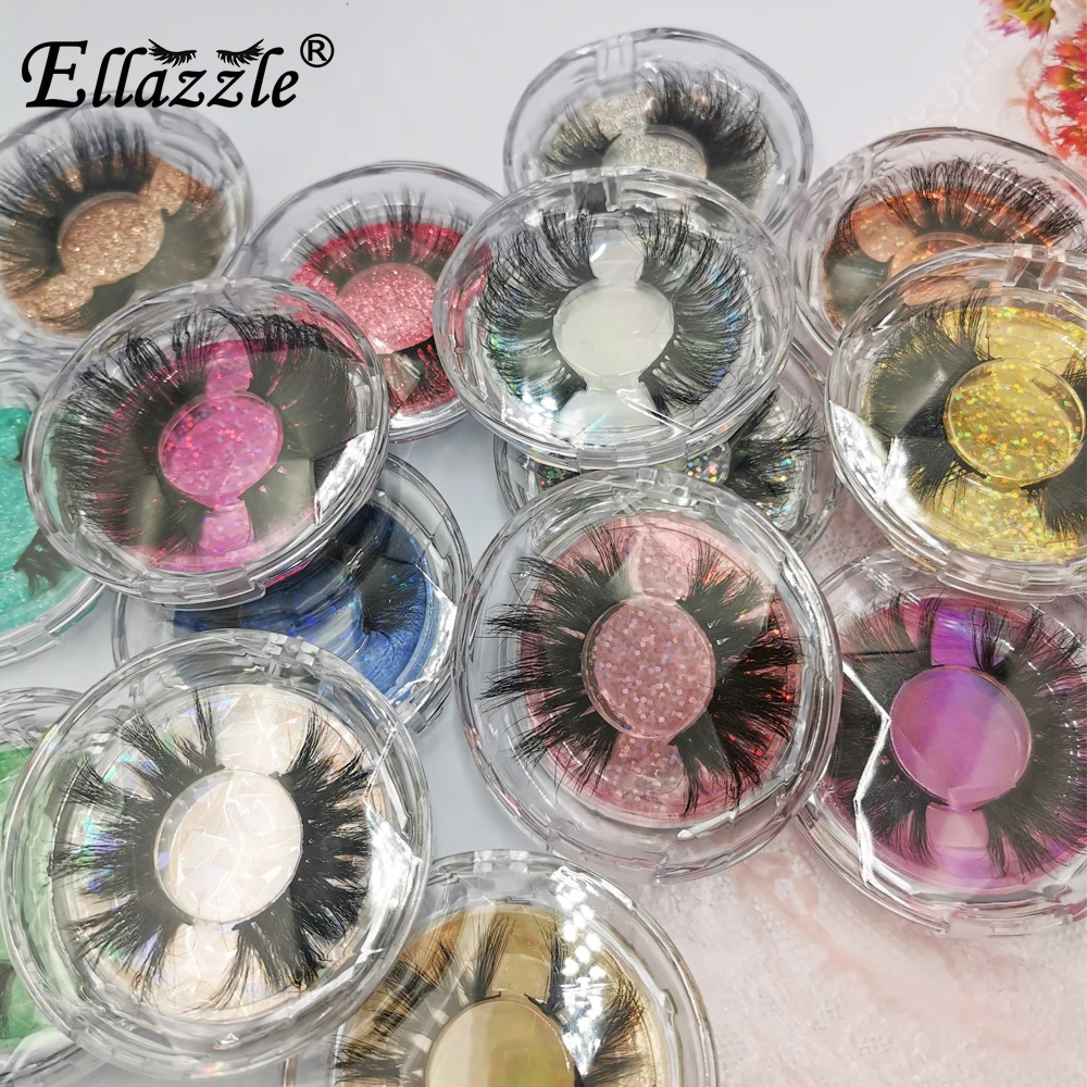 Fedex DHL Shipping 25mm Lashes 5D Mink Eyelashes Wholesale 3D Mink Lashes Handmade Dramatic Mink Lashes Makeup Free Custom Logo