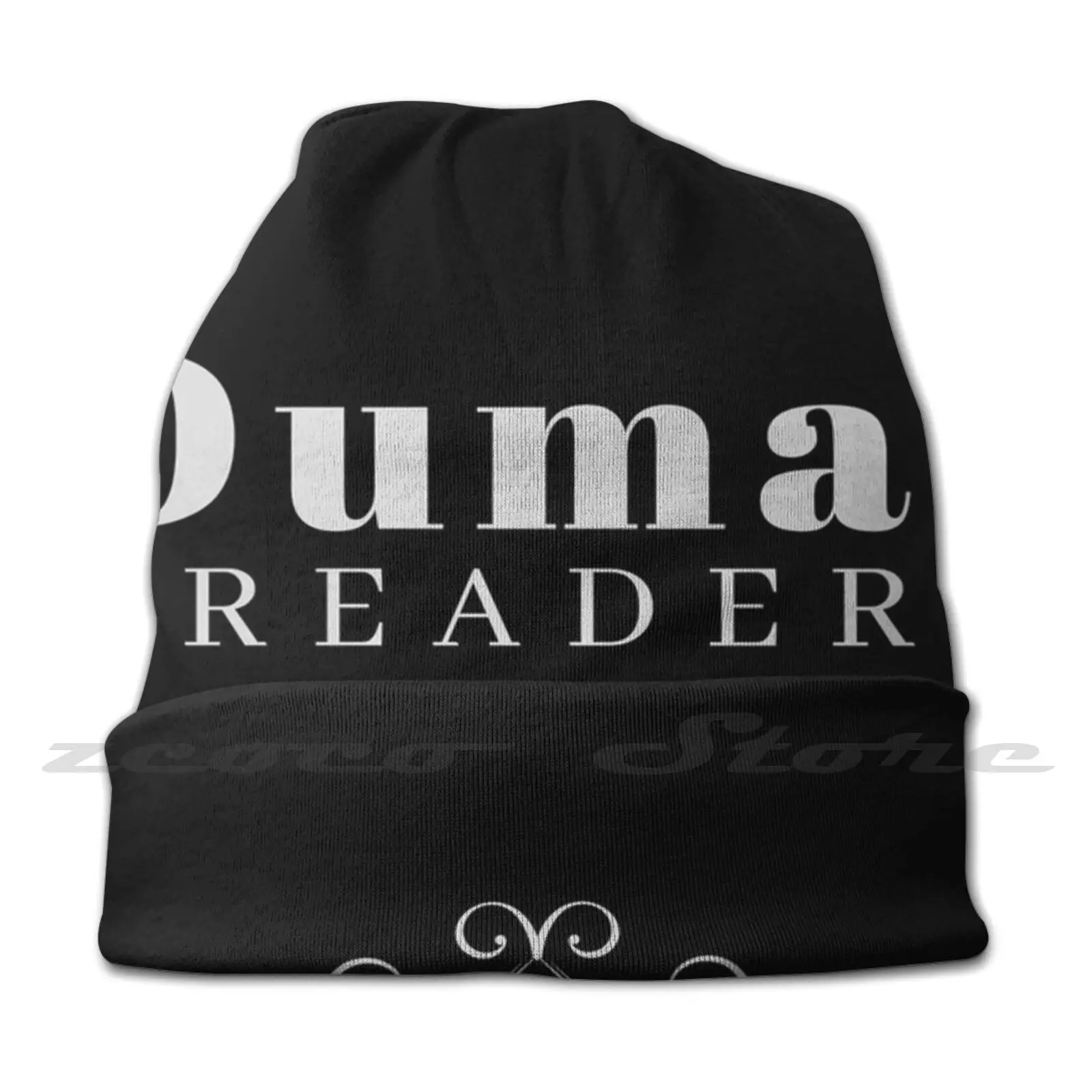 Dumas Reader Diy Pullover Cap Knit Hat Plus Size Keep Warm Elastic Soft Book Reader Literary Literature Lover Avid Novel Fan