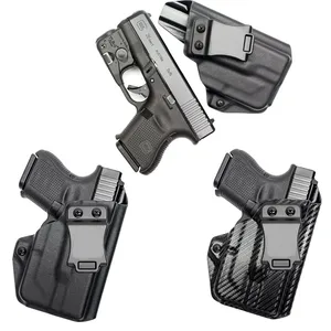 حافظة ألياف الكربون Kydex IWB ، مصباح يدوي ليزر ، خصر داخلي ، Glock G 26 27 28 33 43x48 ، Streamlight TLR 6 أعلى 6 مبيعات Glock ليزر مصباح يدوي وبصر - No5