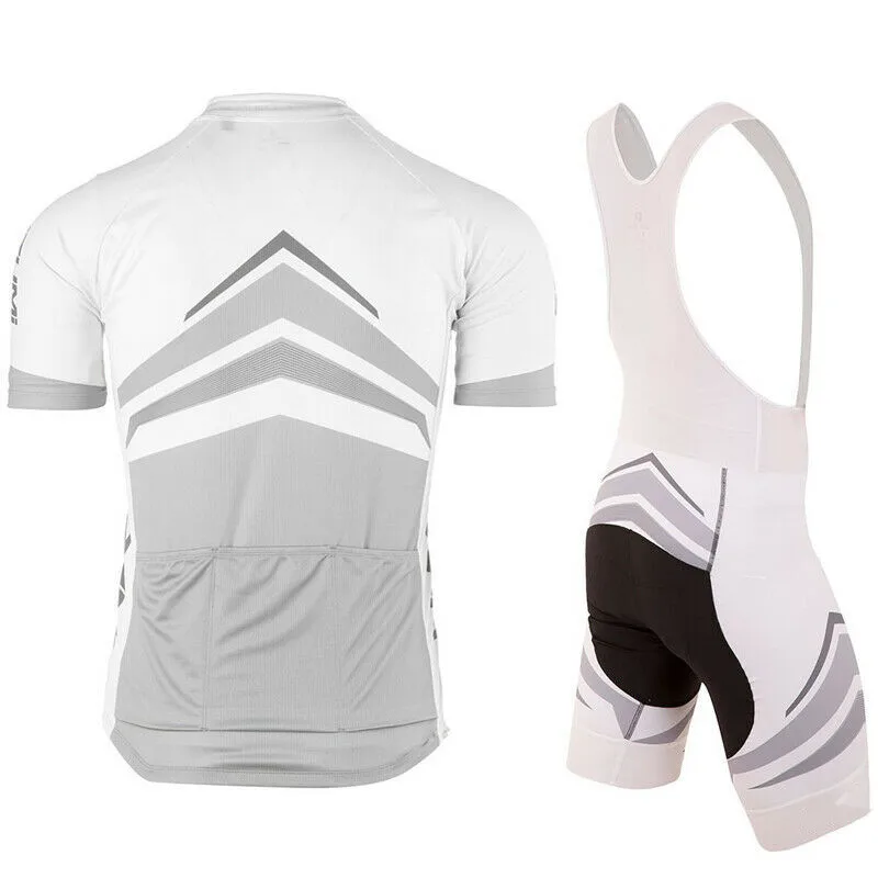 Quick-Drying Short Sleeve Cycling Suit Full Zipper Top and Bottom Bib Shorts Kit  Bike Jersey Set Cycling Clothing With Pocket