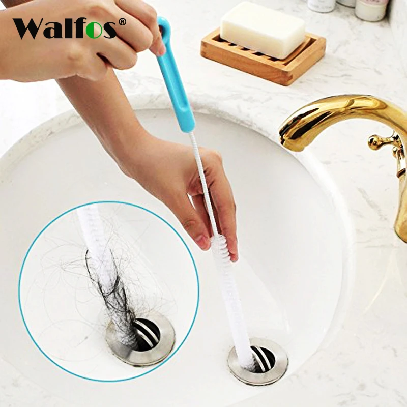 

WALFOS Flexible 70cm Kitchen Sewer Cleaning Brush Bendable Bathroom Sink Tub Toilet Dredge Pipeline Cleaning Tools Brush Cleaner