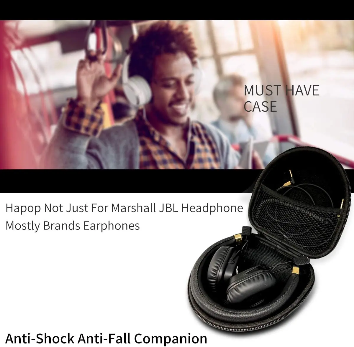 Custodia rigida per Marshall maggiore 2 maggiore II maggiore 3 maggiore III MID Monitor Bluetooth Beats Solo3 Solo2 JBL E45BT J55 J55a J55i J56BT