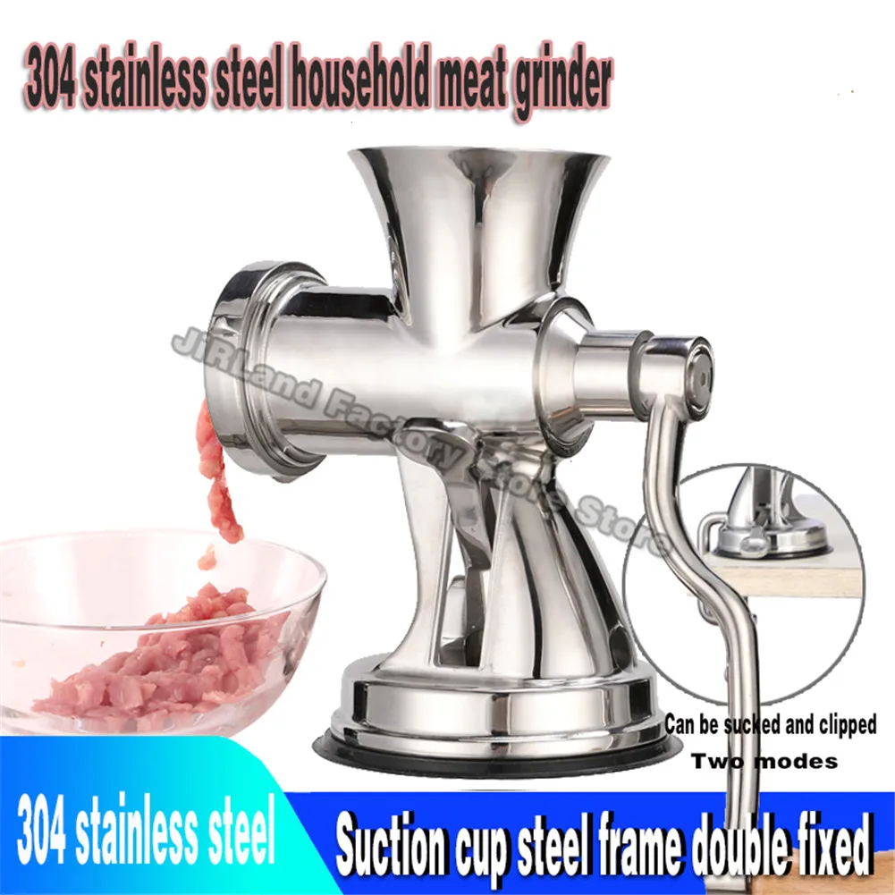 

304 stainless steel meat mincer Hand meat crusher Cooking machine Minced filling machine Filling and sausage machine