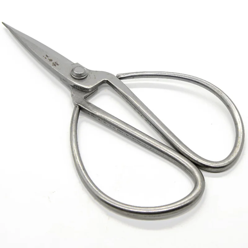 Chrome Plated Forged Carbon Steel Overall Length 192mm Traditional Bonsai Household Scissors Wangwuquan Silver Rivet NEW