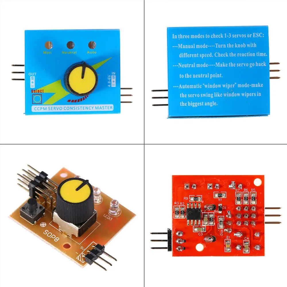 3CH Tester serwomechanizmu CCPM RC spójność mistrz ESC serwer testowy samolot helikopter samochód dron FPV