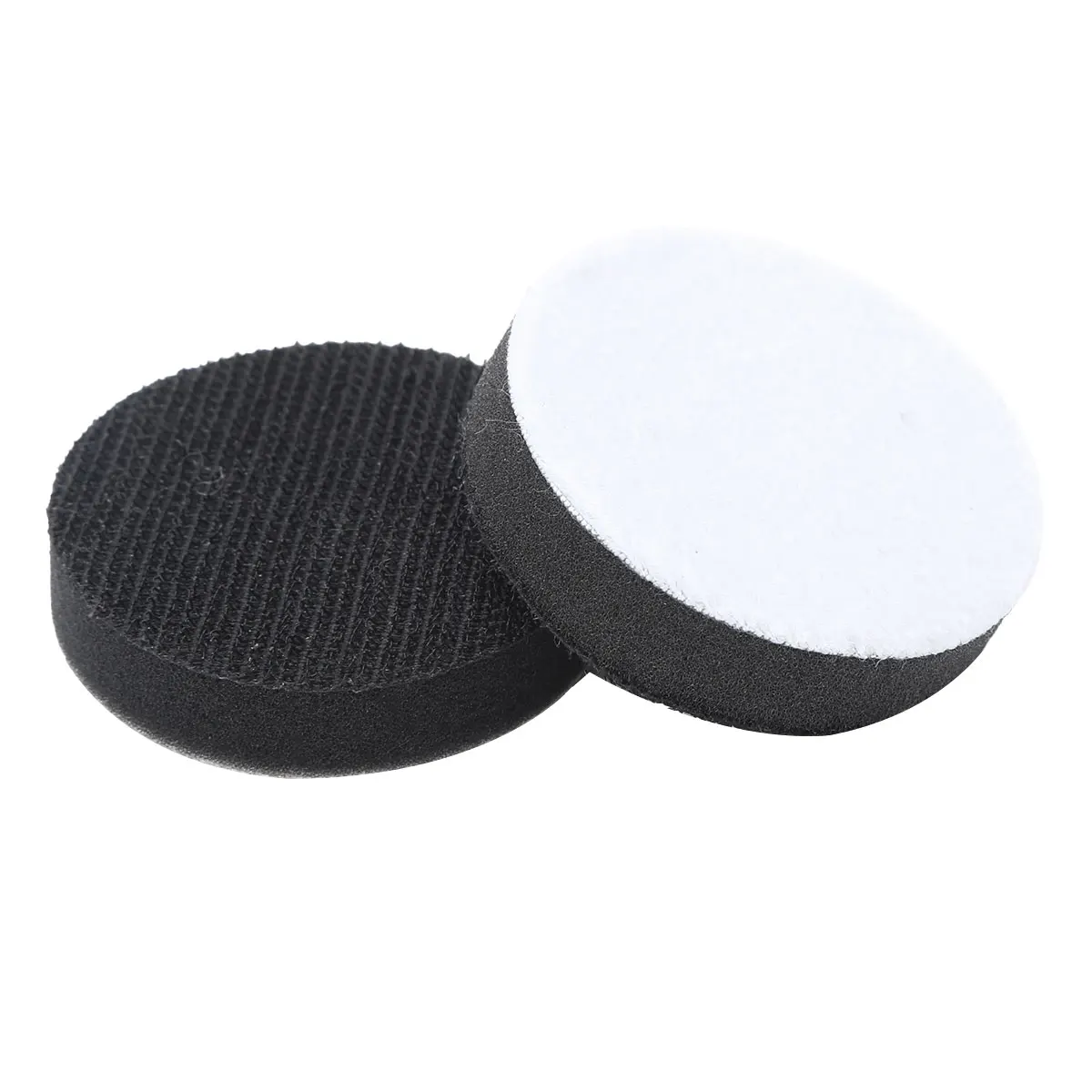 5Pcs 50mm/75mm Hook Loop Soft Foam Buffing Pad Soft Density Interface Pads Hook and Loop Sponge Cushion Buffer Backing Pad