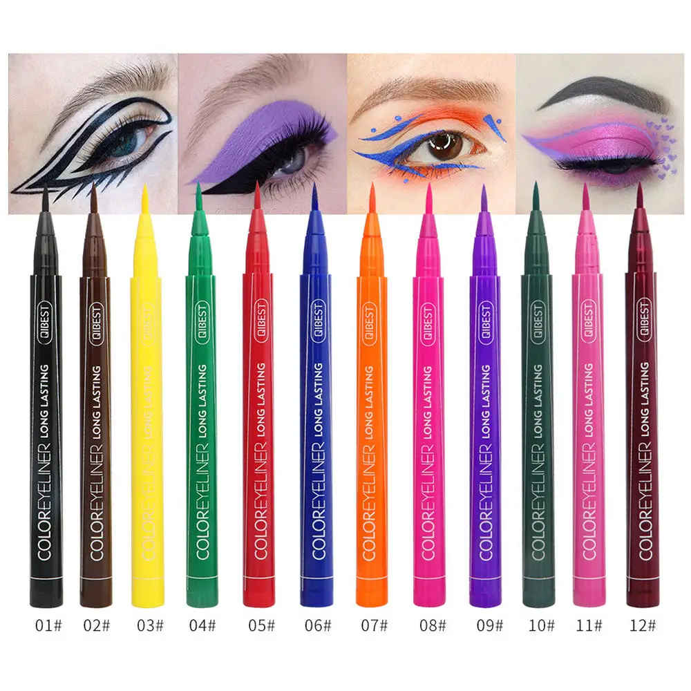 1 Piece Black 36 H Liquid Eyeliner Pencil Waterproof Long Lasting Eye Liner Pencil Smooth Comestic Makeup for Eyeshadow Dropship