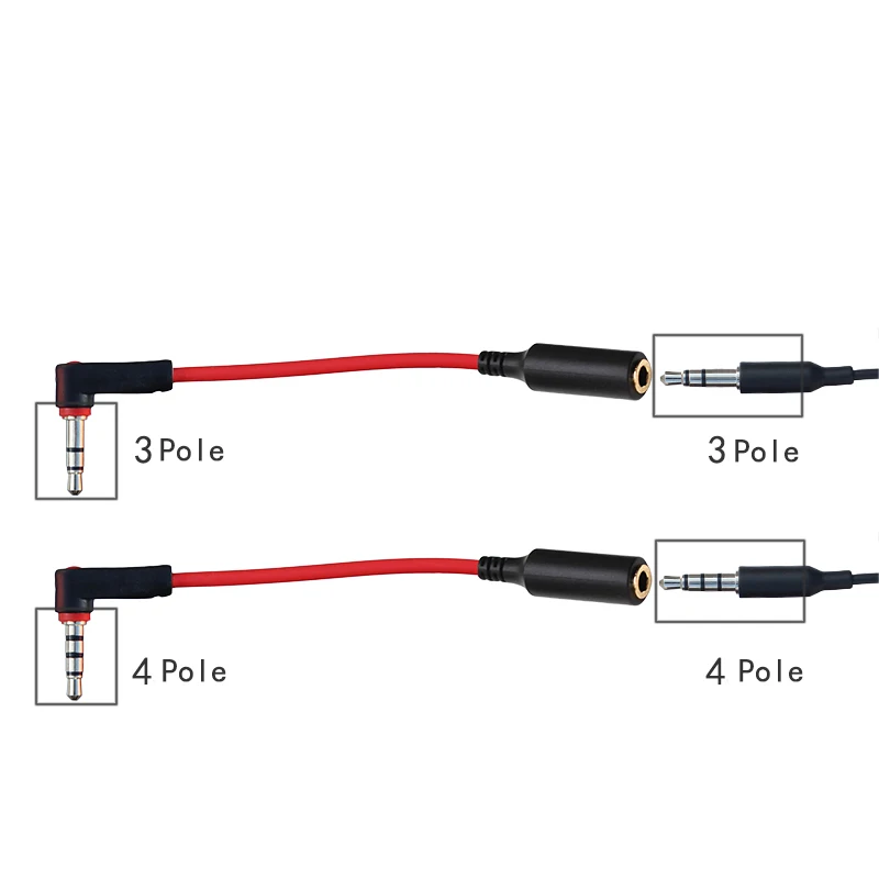 3.5mm Male to Female 90 Degree Angled Audio Cable Cord for Speaker Headphones Camera  15cm